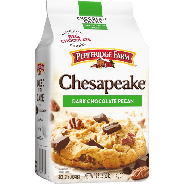 Bánh Socola hạt hồ đào Chesapeake Pepperidge Farm 204g, Sản xuất tại Mỹ -