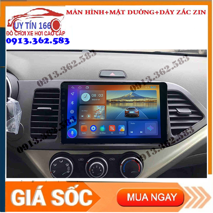 [Hỗ Trợ Lắp Đặt Tại Hà Nội, Tặng VIETMAP S2] Màn hình ANDROID OLED WIFI cho xe KIA MORNING với âm thanh, hình ảnh sắc nét, trung thực, lắp camera lùi cho ô tô, đồ chơi xe hơi, đầu dvd cho xe ô tô, SHOP UY TÍN 166!