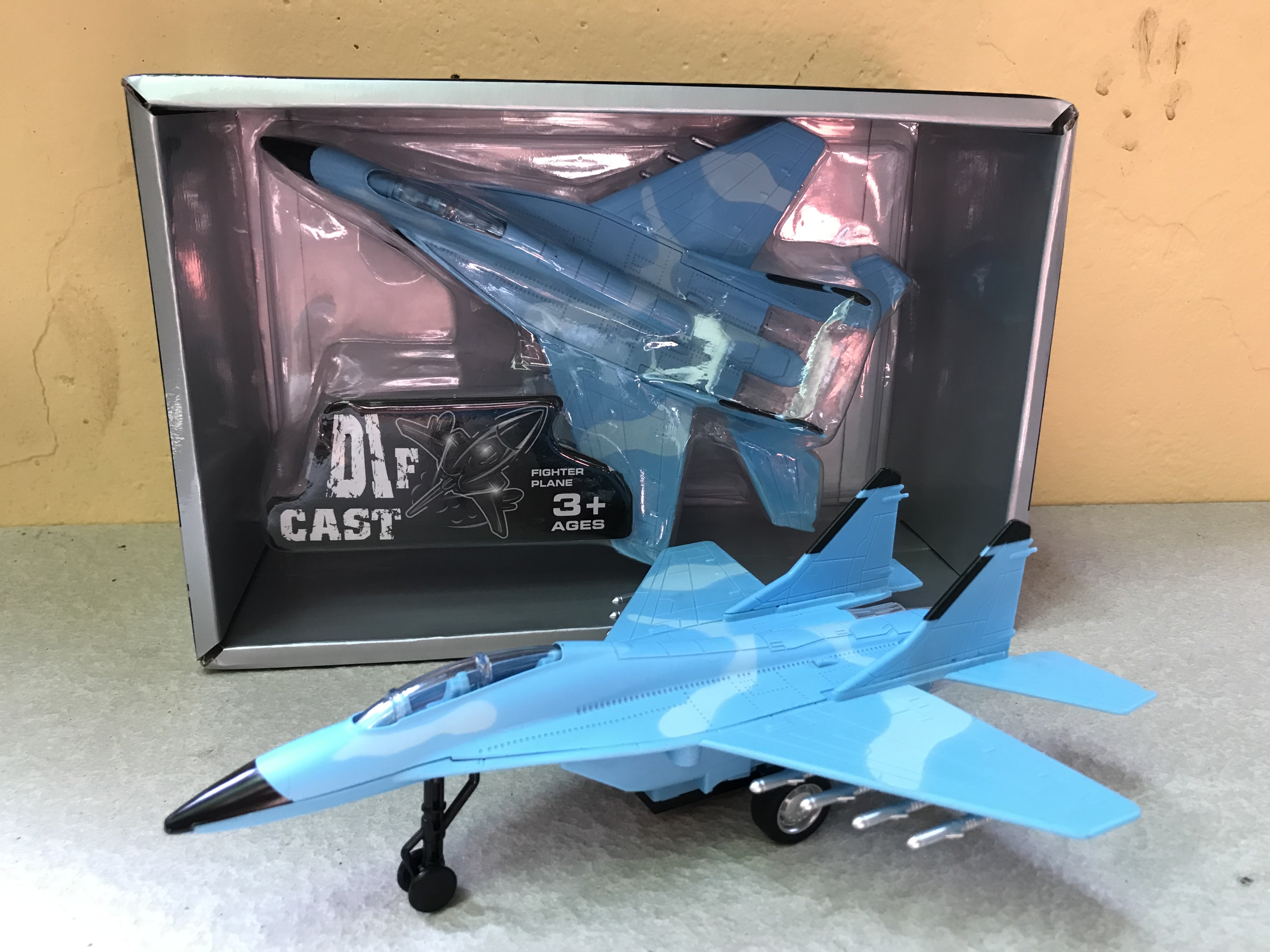 Mô hình máy bay đồ chơi mig-21 kim loại &abs