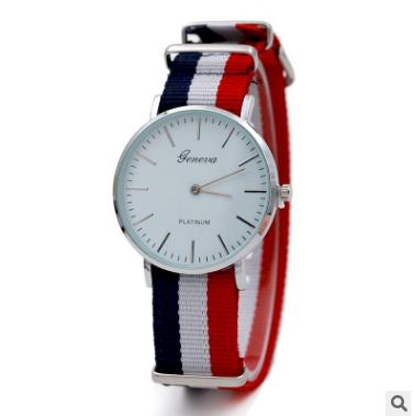 [HCM]Đồng hồ ĐÔI dây vải geneve GE385