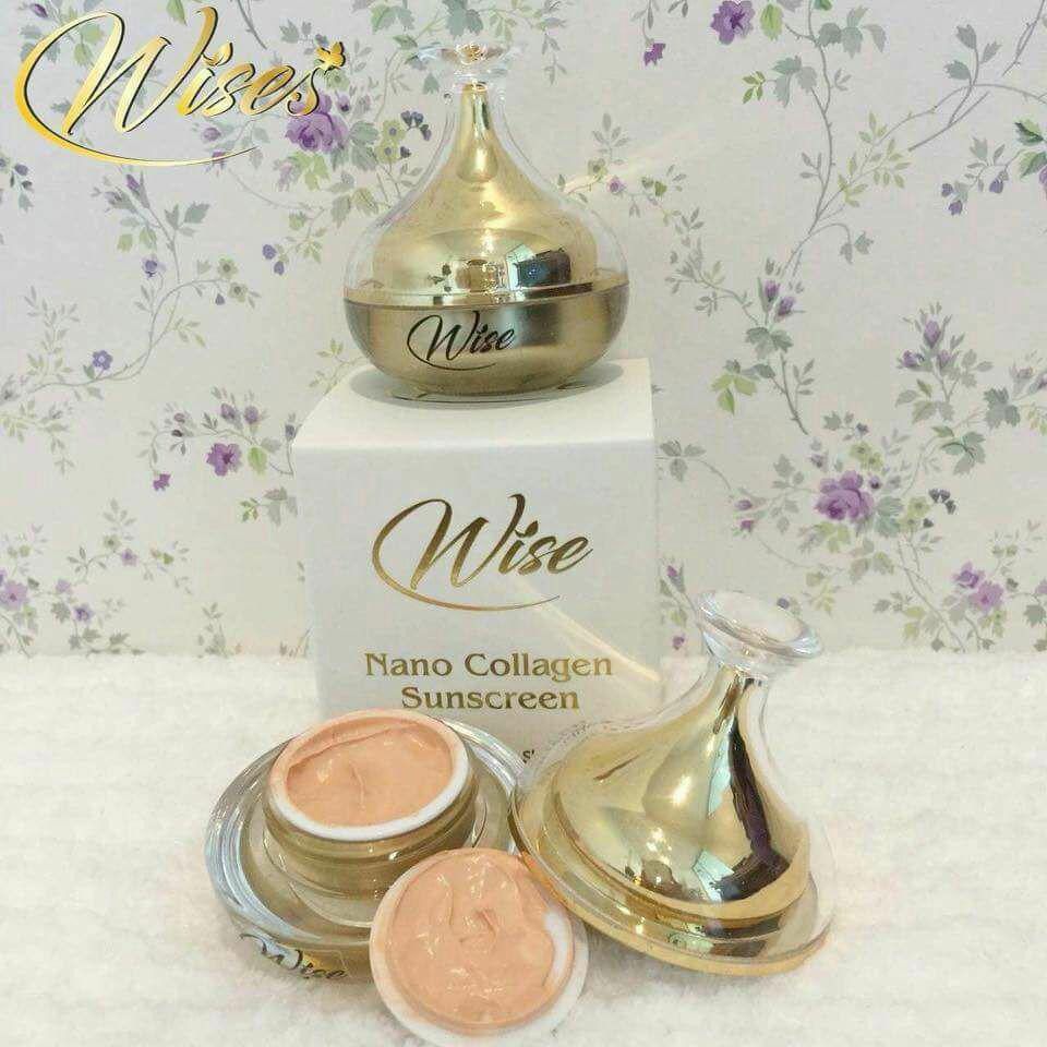 Kem Trắng Da Chống Nắng Wise Nano Collagen Sunscreen 12g Thái Lan