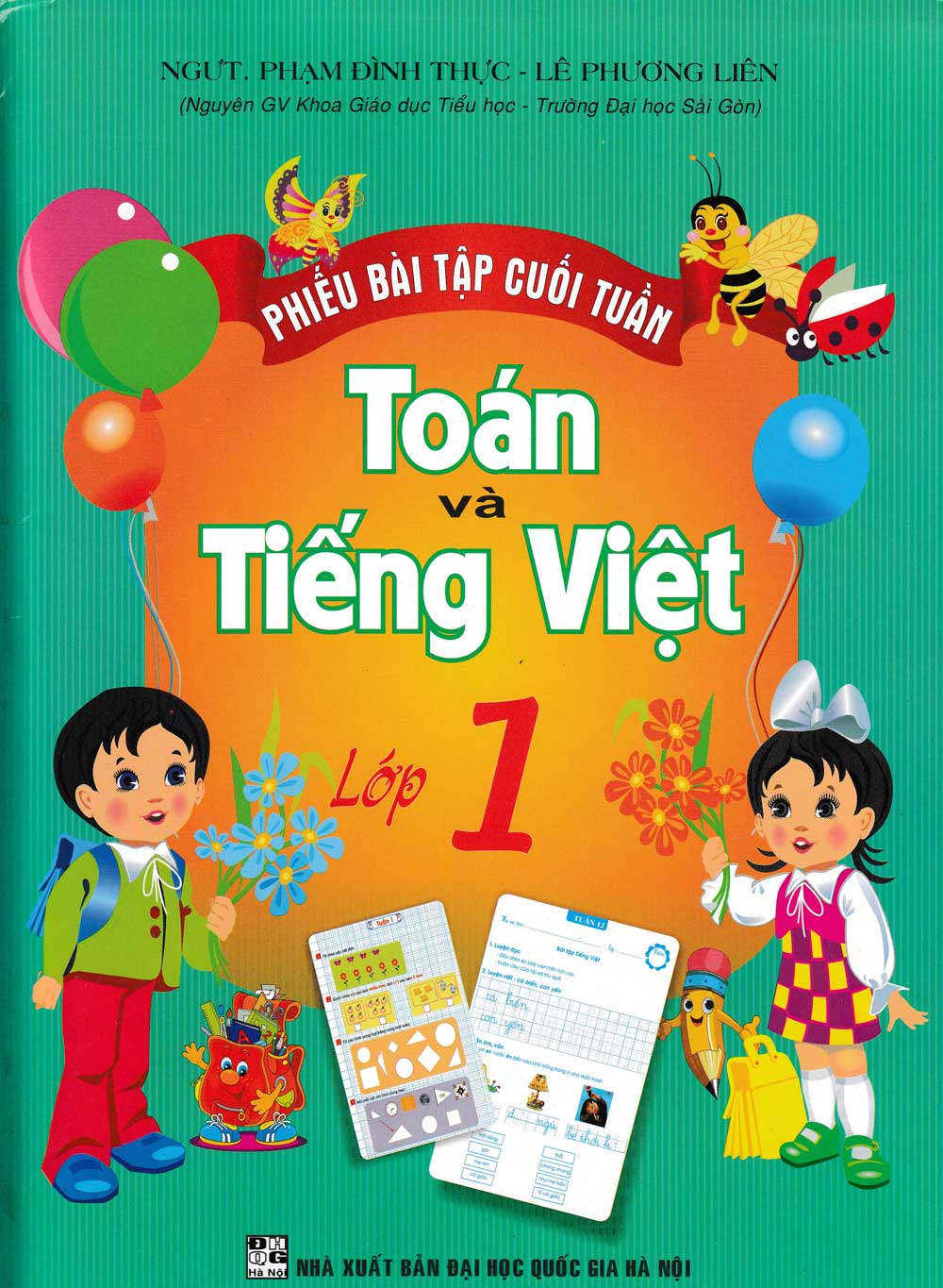 Sách - Phiếu Bài Tập Cuối Tuần Toán - Tiếng Việt Lớp 1 (HA) - Newshop