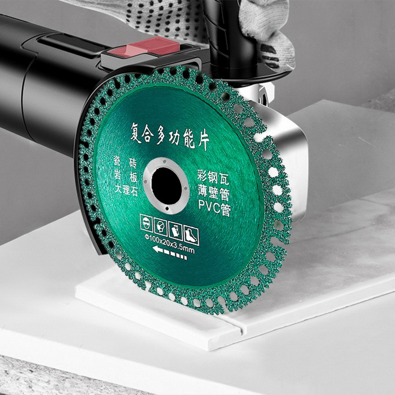 100mm Diamond Composite Cutting Disc Granite Marble Porcelain Tile Ceramic Sharp Brazing Grinding