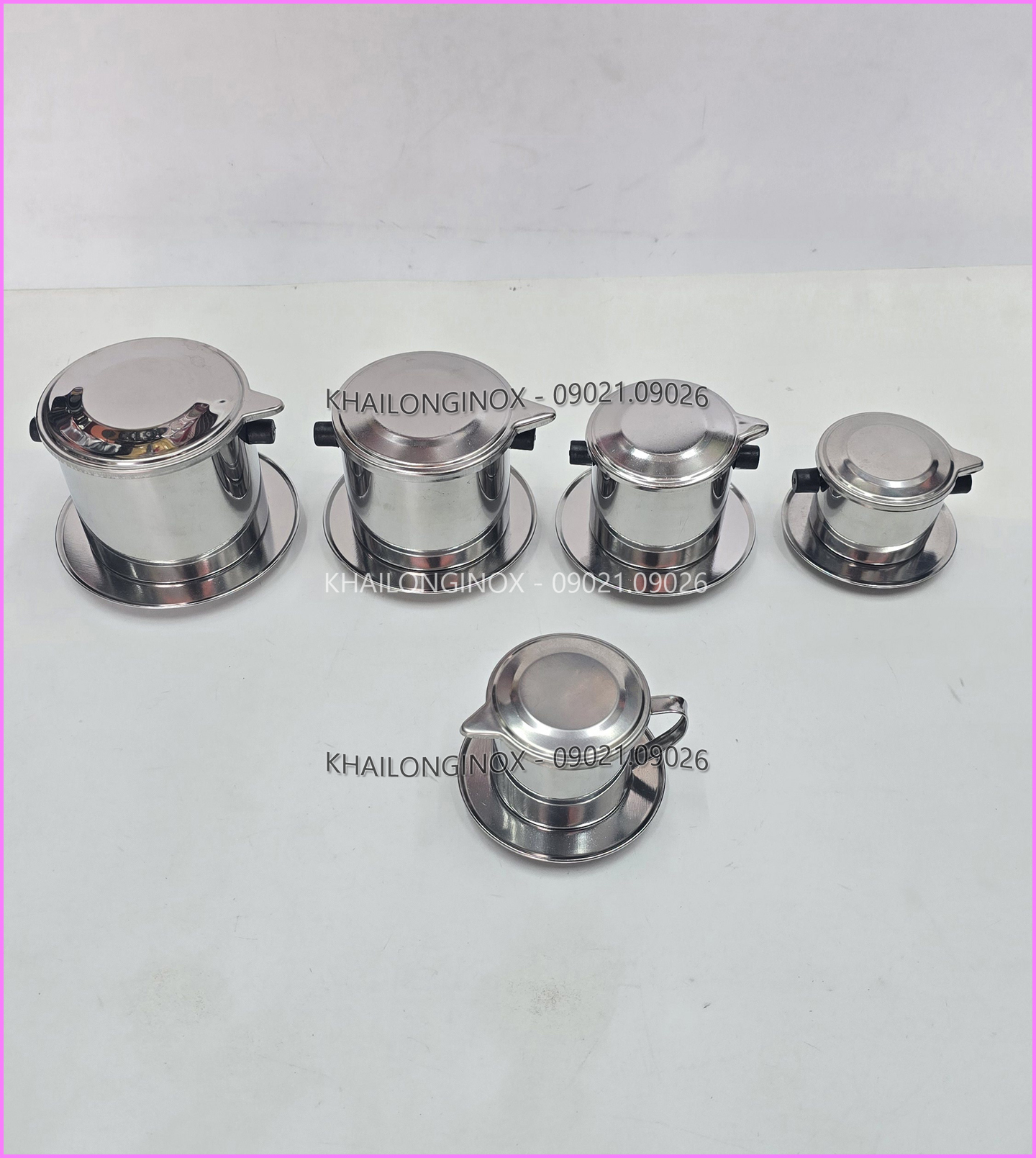 PHIN PHA CÀ PHÊ INOX 7,8,9,10