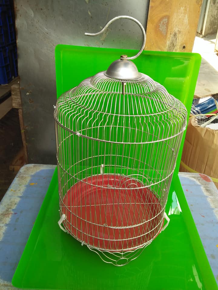 Lồng kẽm tròn nuôi chim sâu (  25x 33 cm )