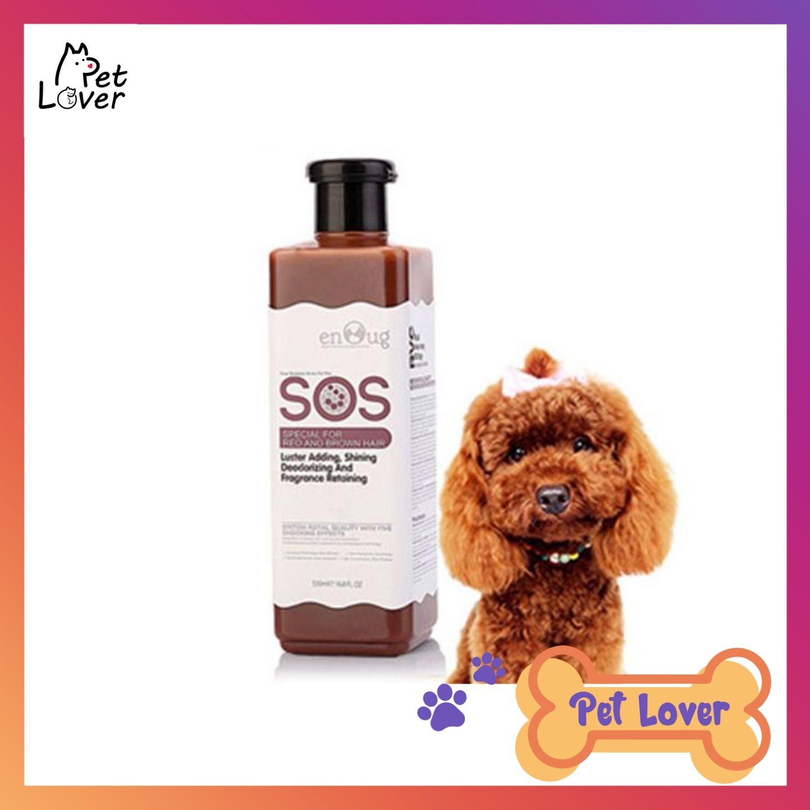 Sữa tắm cho chó poodle, sạch thơm và không làm phai màu lông của bé, sữa tắm cho chó lông nâu, dòng chuyên dành cho chó lông nâu đỏ, sữa tắm chó poodle giữ nguyên màu lông bé iu - Petlover