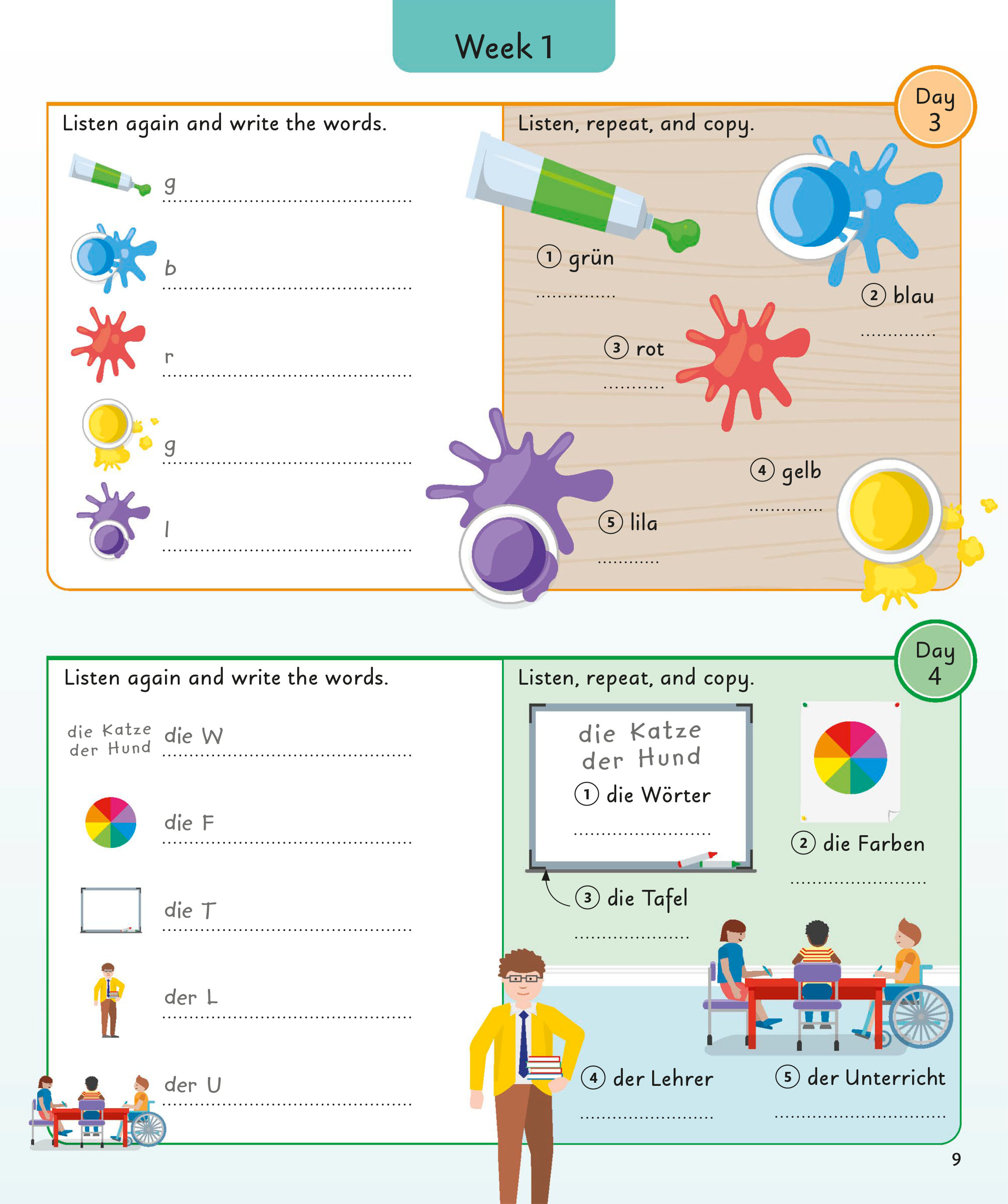 German for Everyone Junior 5 Words a Day ( sách gia công màu)
