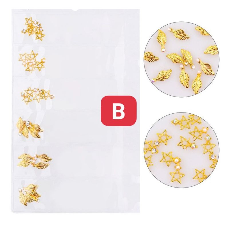 charm kim loại  trang trí móng
