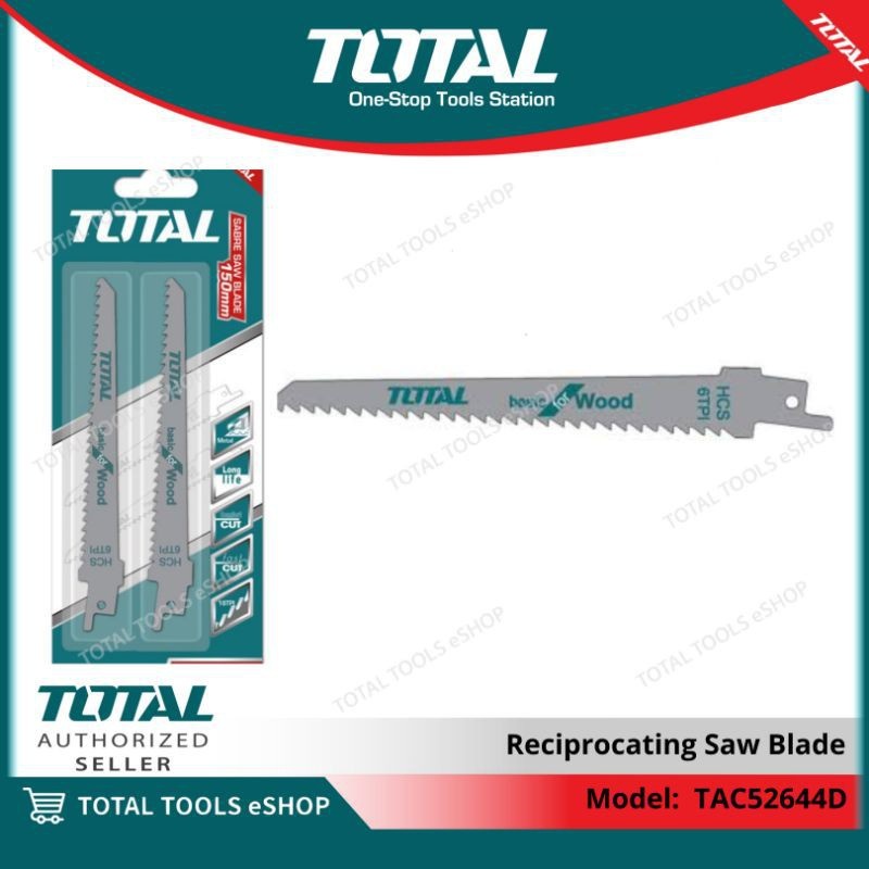 Bộ 2 lưỡi cưa kiếm (cưa gỗ) Total TAC52644D - Hàng chính hãng