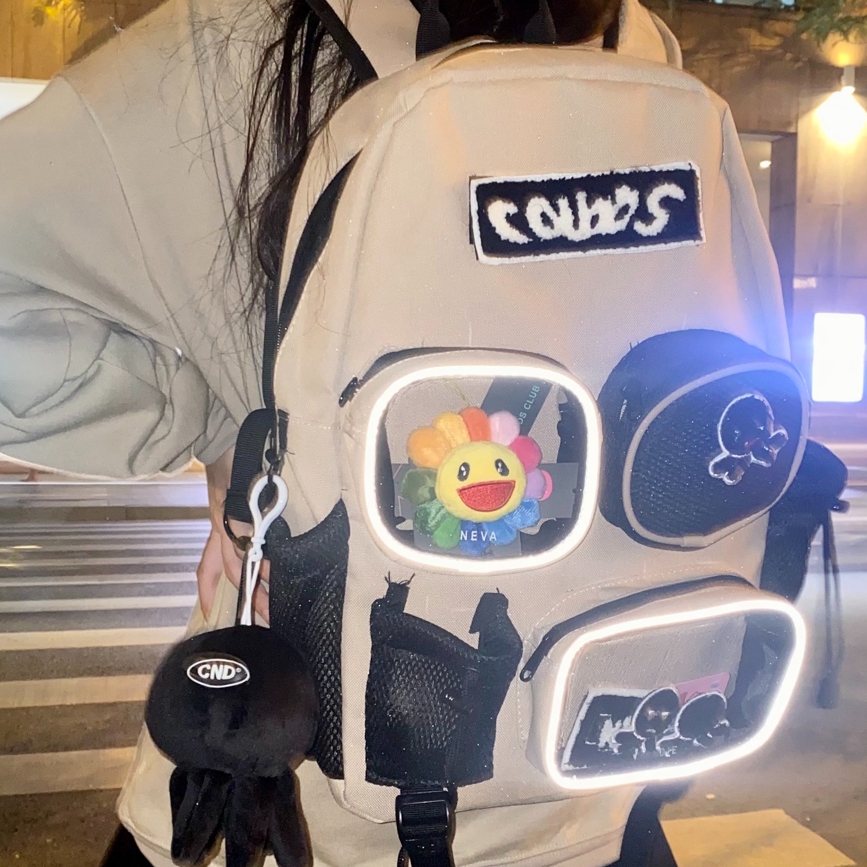 [HCM]Balo phản quang Colkids Club SS6 Cream [ Full Tag + GIấy thơm + ticker dán ]