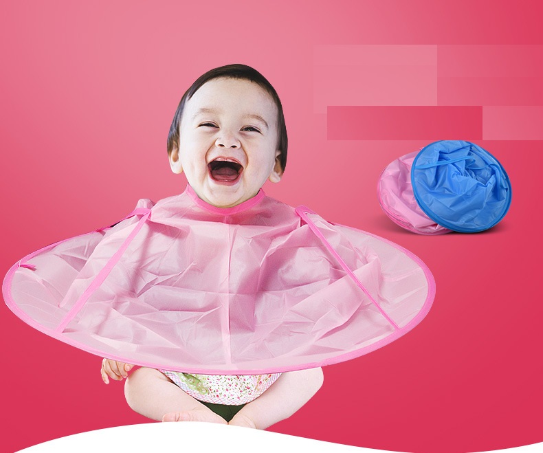 [HCM]Áo Choàng Cắt Tóc Cho Bé Dễ Thương Smith Chu - Hồng