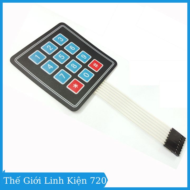 Bàn phím ma trận mềm 3x4 keypad