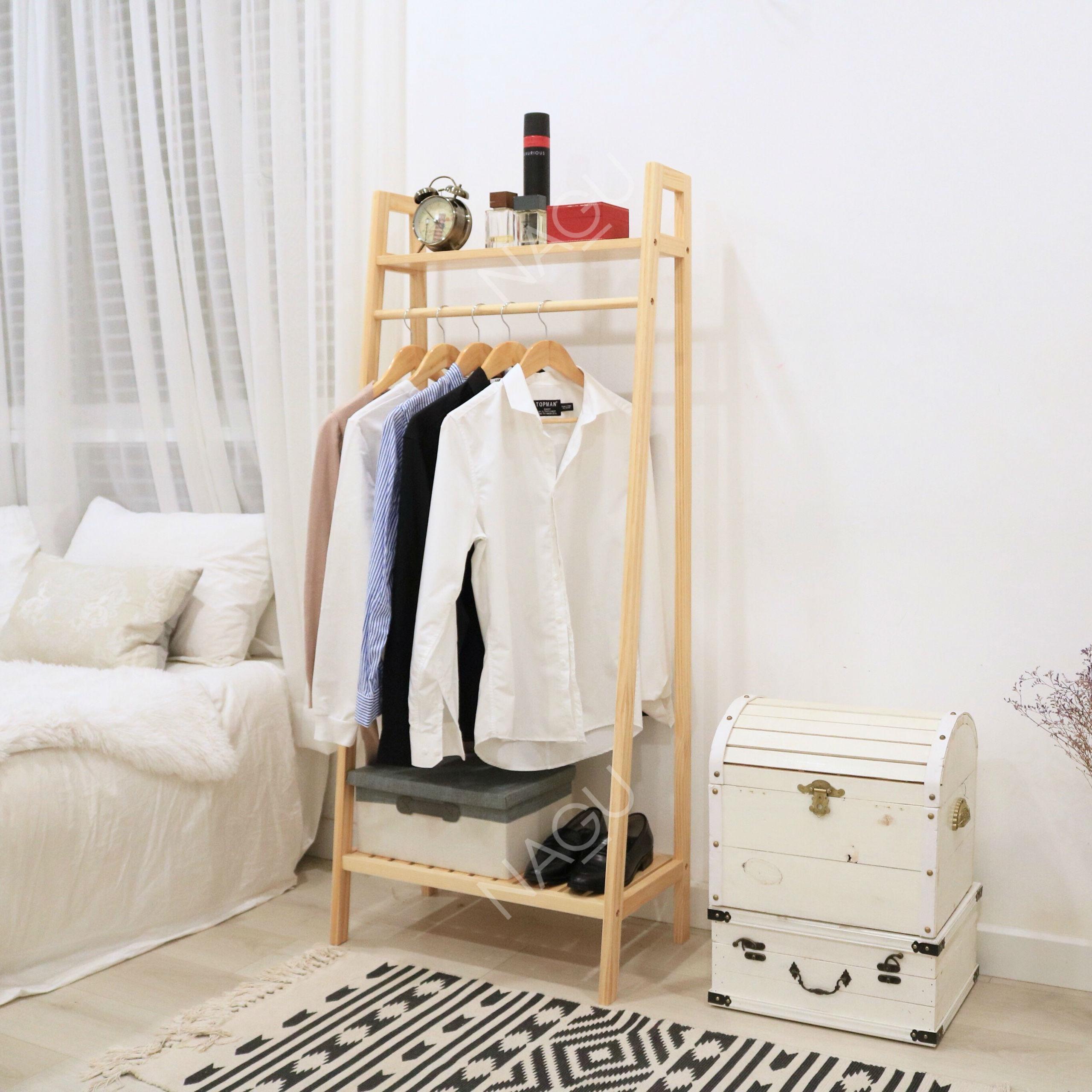 NAGU Kệ Gỗ Treo Đồ Hình Thang 2F ( Ladder Hanger 2F )