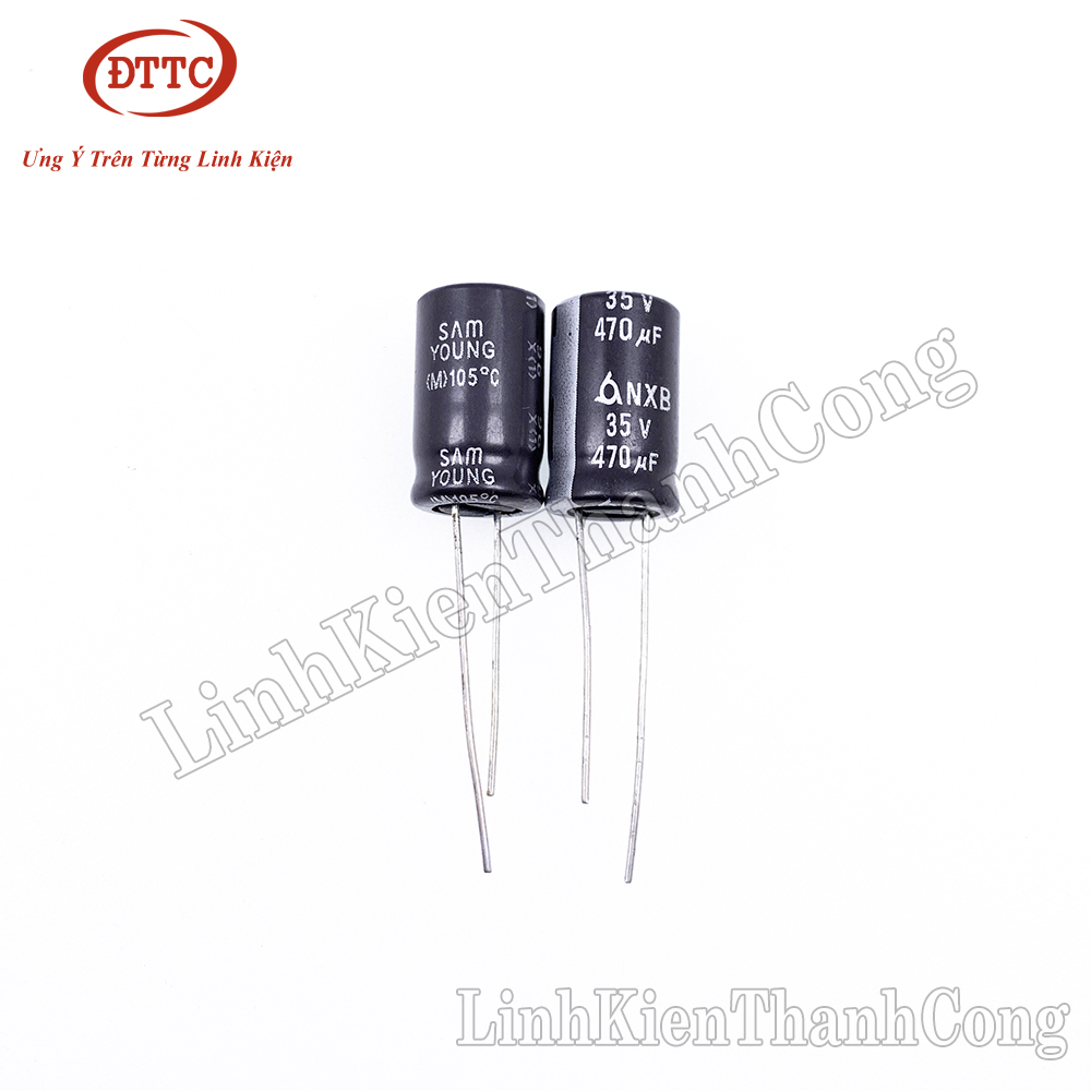 Tụ Hóa SAMWHA 470uF 35V (10x16mm)