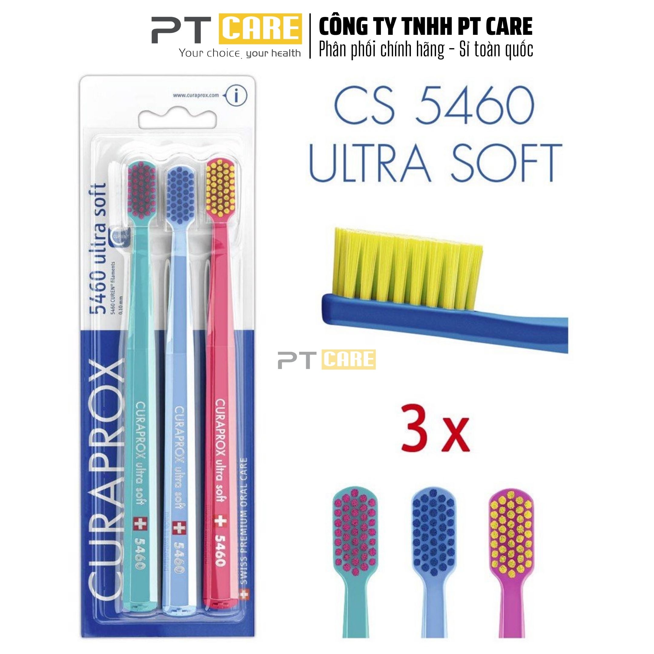 PT CARE | Bộ Ba Bàn Chải Răng CS 5460 Ultra Soft