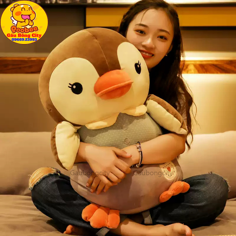 Gấu Bông Chim Cánh Cụt Mềm Mịn Cao Cấp