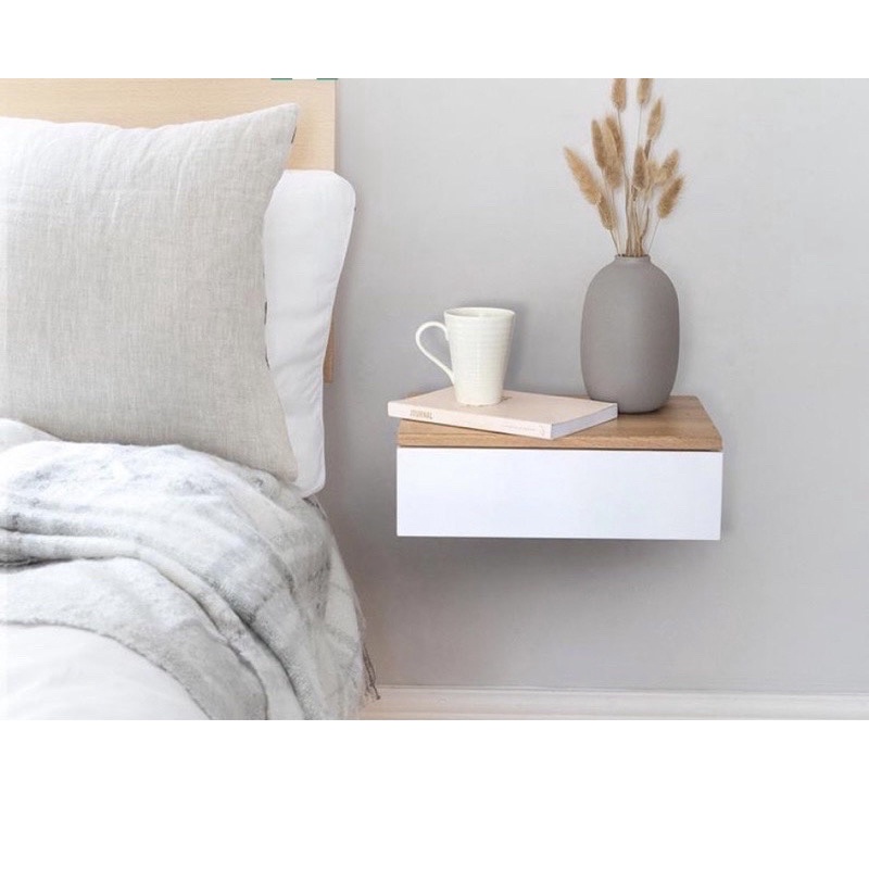 Bàn trang điểm treo tường mini , Bàn phấn nhỏ gọn kích thước 60x30cm