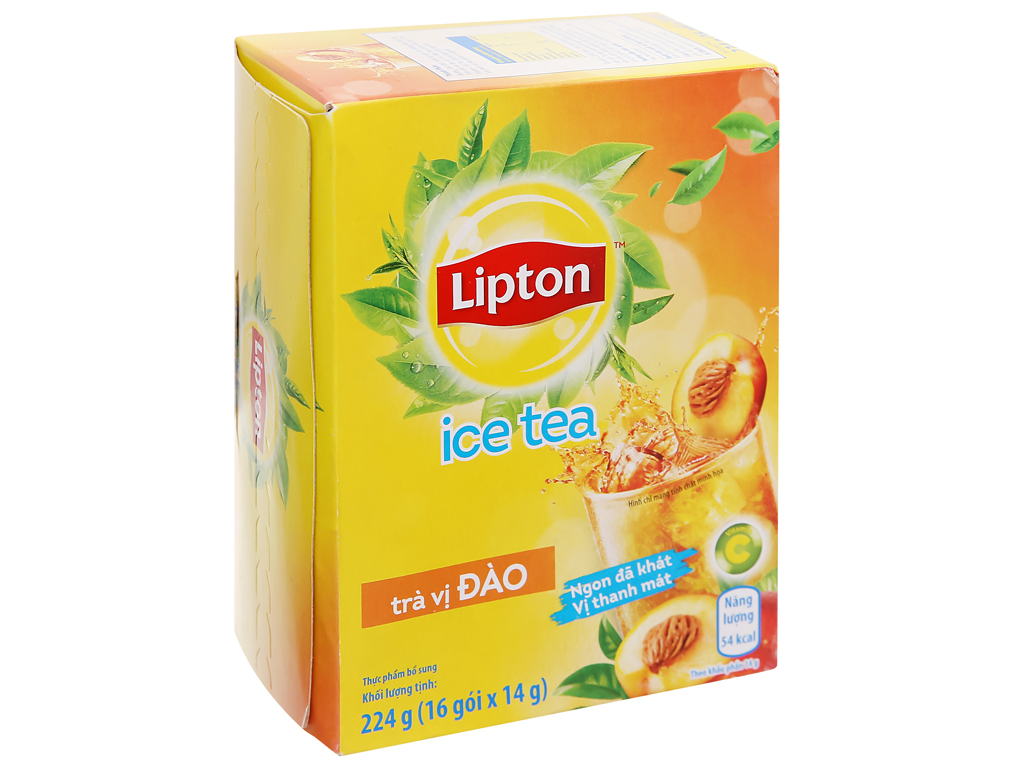 Trà đào Lipton Ice Tea Hộp 224g (14g x 16 gói)