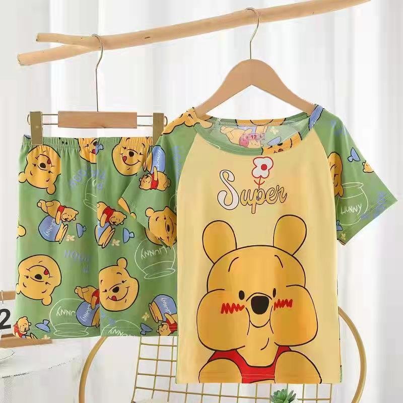 (mẫu mới) bộ quần áo thun lạnh 3d bé trai, bé gái