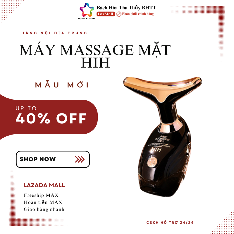 Máy massage mặt, massage nâng cơ mặt HIH làm săn chắc da BHTT49