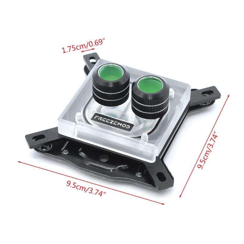 G1 / 4 Thread Waterblock Acrylic Đồng làm mát bằng nước CPU PC Làm mát bằng nước Khối tản nhiệt tản nhiệt cho 1150 1151 1155 1156