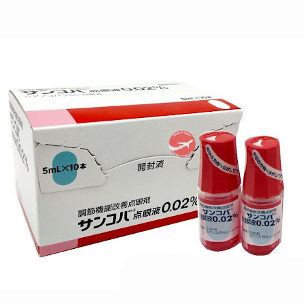 Combo nhỏ mắt Sancoba giảm cận thị, phục hồi thị lực Nhật Bản, Nhỏ măt Nhật Bản