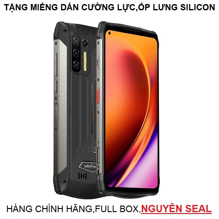 [HCM]Điện thoại Ulefone Armor 13 (Ram 8Gb ,Rom 256Gb ,pin khủng ,pin 13.200mAh ,chống nước,chống va đập,Đo khoảng cách tia hồng ngoại ,nội soi,thước laser,học online )