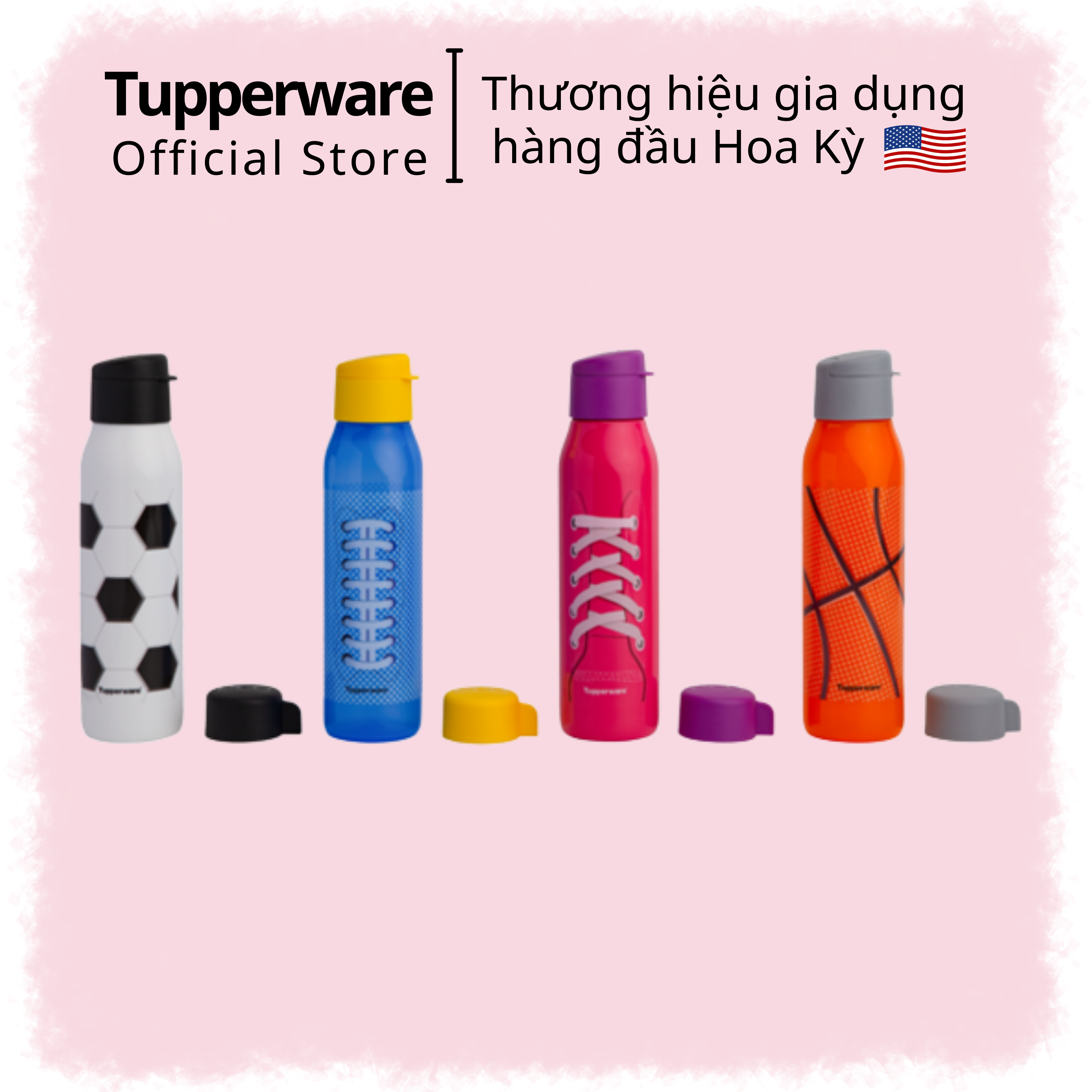 Bình Nước Tupperware 500ML Eco Fancy - Tupperware Mall HCMC