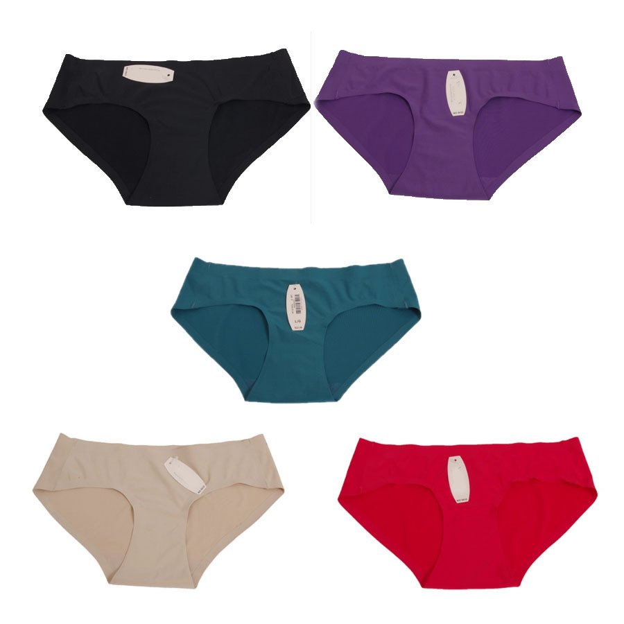Combo 05 quần lót nữ thun lạnh cao cấp không đường may chất đẹp mềm mại.