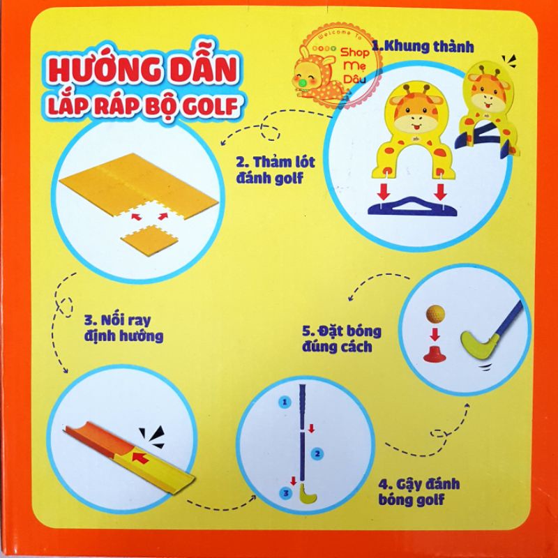 Bộ đánh Golf Hươu Grow cho bé