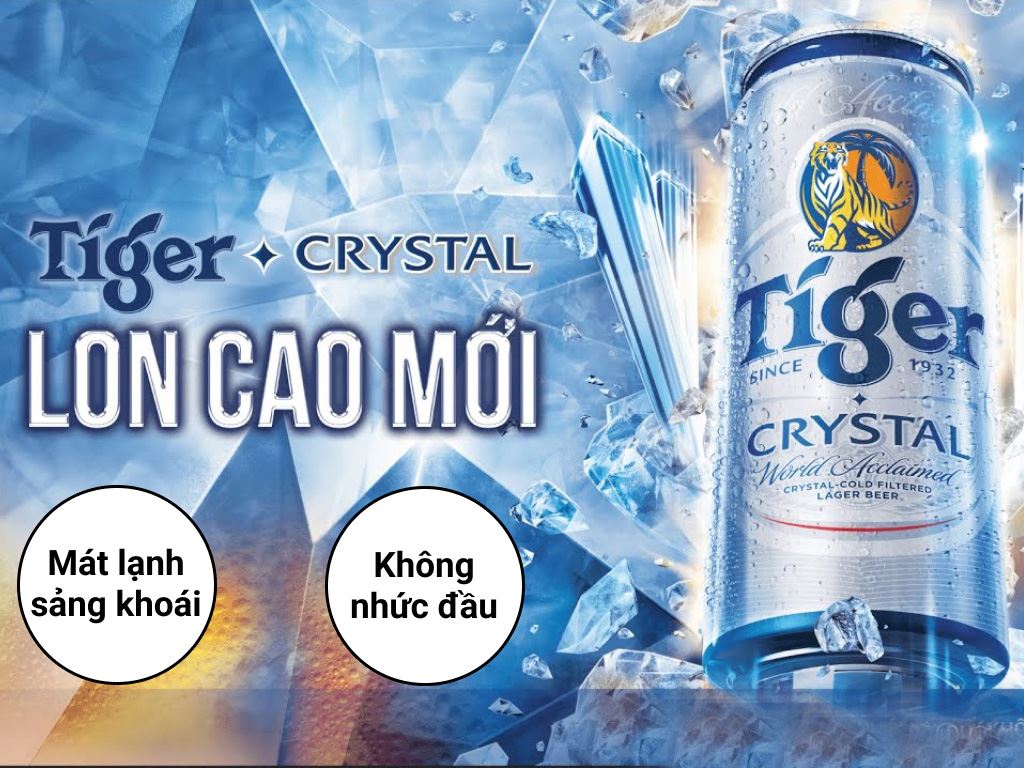 Thùng 24 lon bia Tiger Bạc 330ml