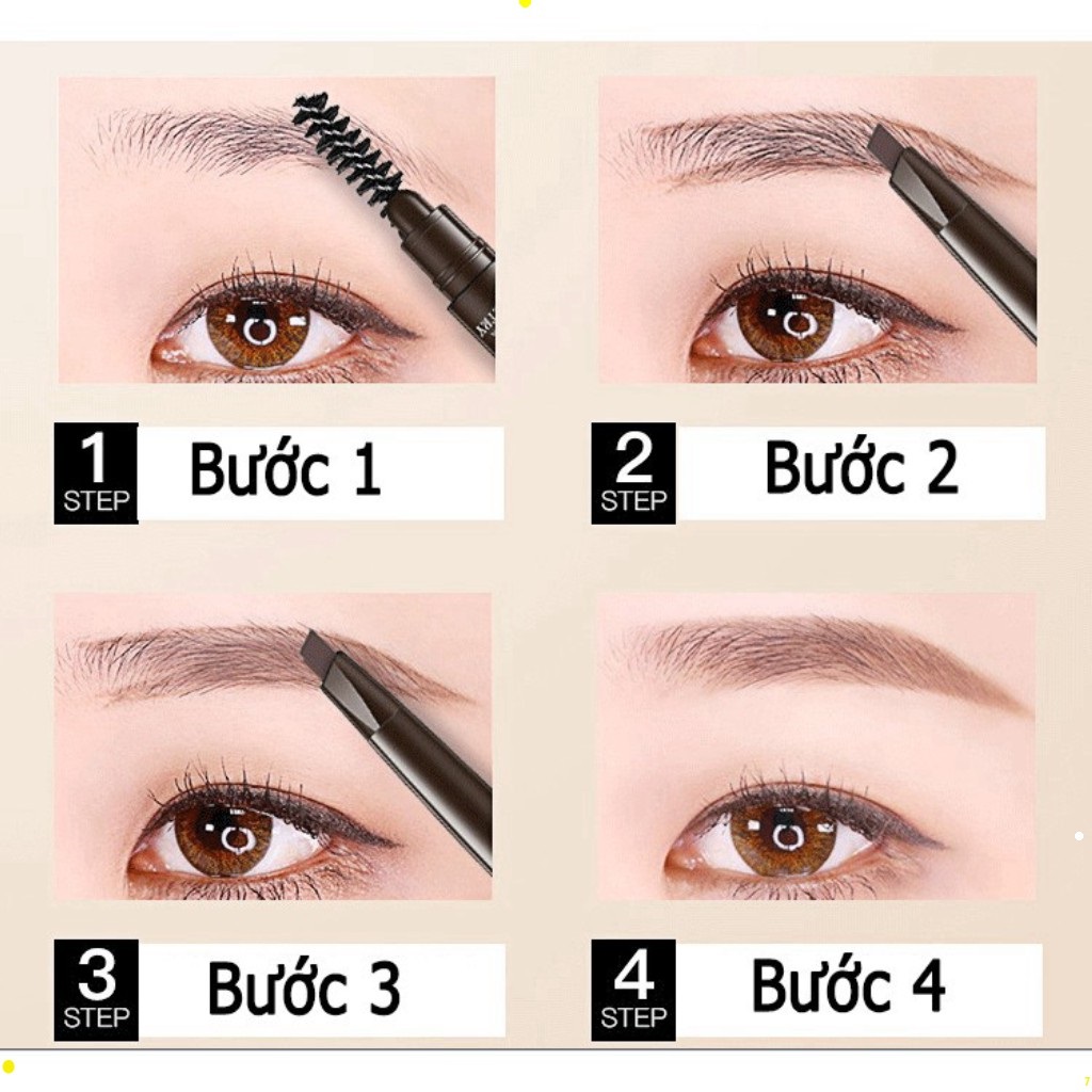 [HCM]Chì kẻ mày 2 đầu Lameila chống nước