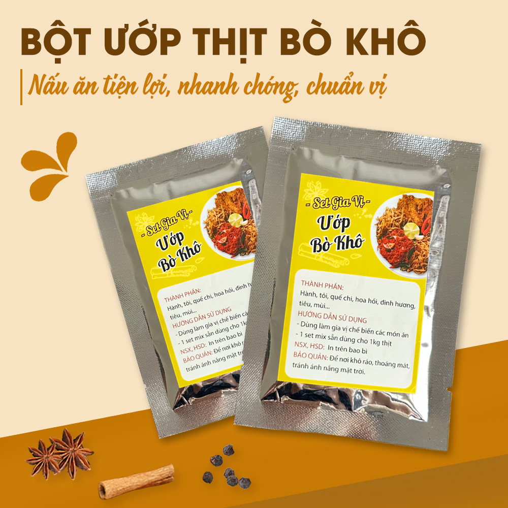 Gia vị nấu bún bò Huế (Nguyên liệu nấu bún bò Huế)