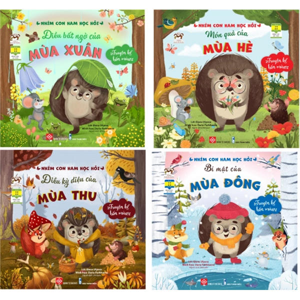 Fahasa - bộ sách truyện kể bốn mùa - nhím con ham học hỏi