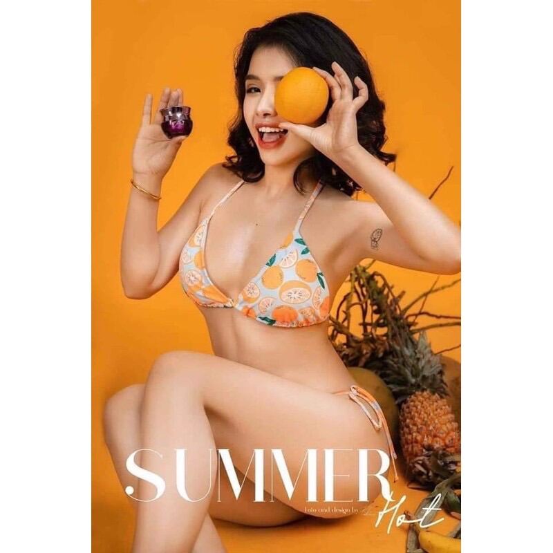 Bikini 2 mảnh trái cam summer chất đẹp.