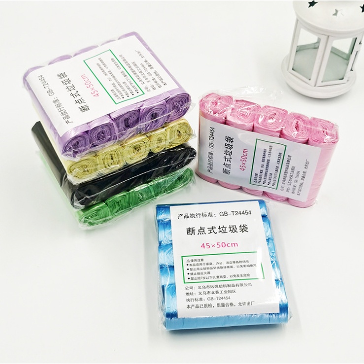 Set 5 Cuộn Túi Nilon Đựng Rác Tiện Dụng