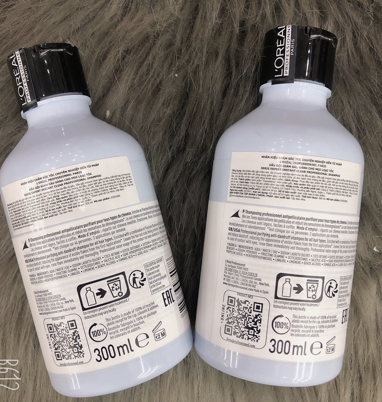 ( Mẫu mới nhất ) Dầu gội dành cho tóc gàu Instant Clear LOreal 300ml ( hàng chính hãng )