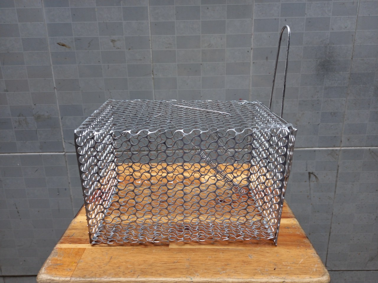 Bẫy chuột lồng sắt dài 21X 14 14 CM