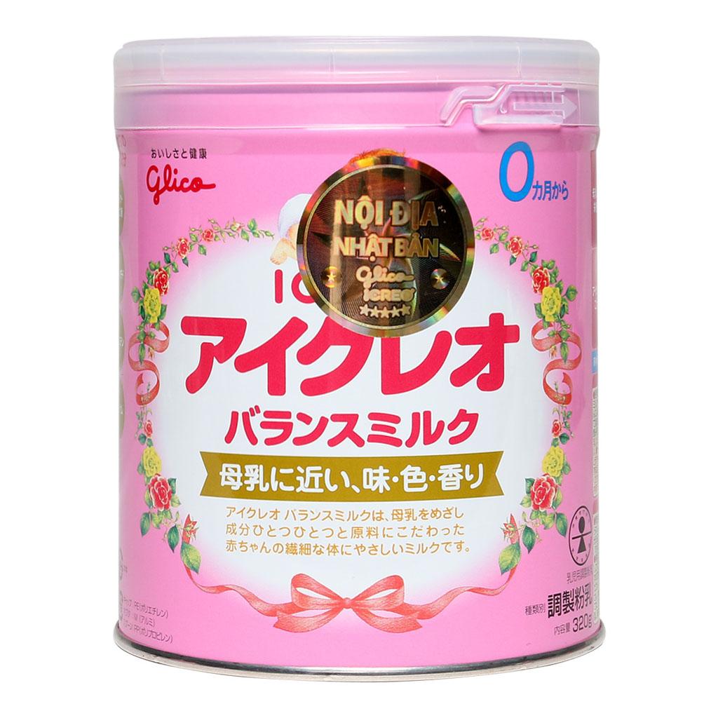 Sữa Bột Glico Icreo Số 0 - Hộp 320g (Cho trẻ 0~12 tháng tuổi)