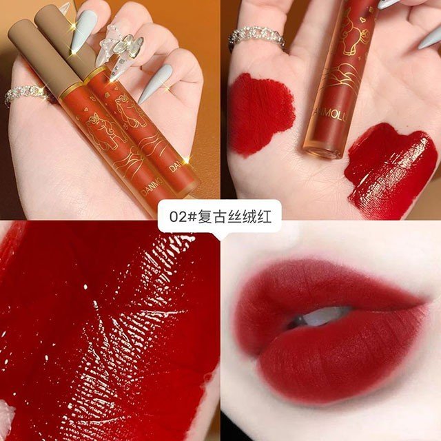 [GIẢM 5% ĐƠN 129K]Sét 4 Son Kem DANMOLU Beauty Mướt Mịn