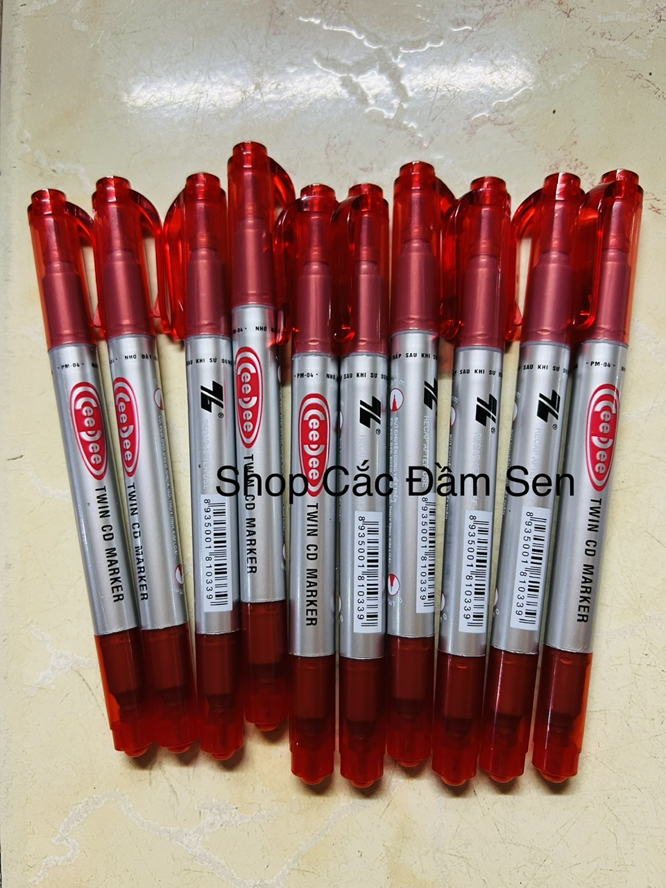 BÚT CD LÔNG DẦU THIÊN LÔNG GỒM 3 MÀU