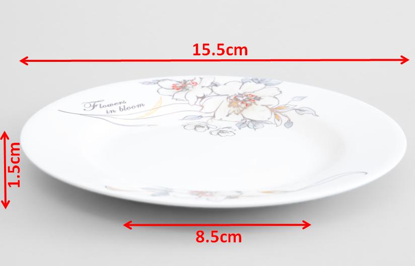 Combo 03 đĩa bằng - Hàng gốm sứ cao cấp - sang trọng, tinh tế - Loại 15.5cm