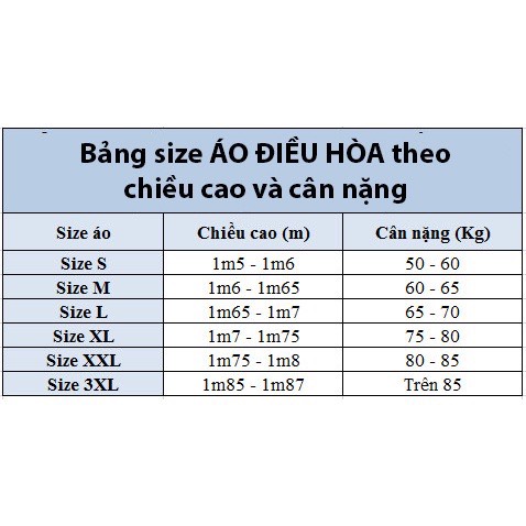 áo điều hòa đầy đủ phụ kiện 2023