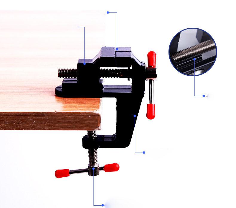 Ê tô mini kẹp bàn cực kì tiện lợi, chính xác