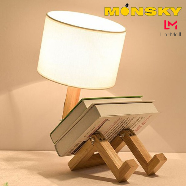 Đèn ngủ để bàn MONSKY HUMANT sáng tạo, độc đáo, tiện dụng DN001 - kèm bóng LED chuyên dụng.