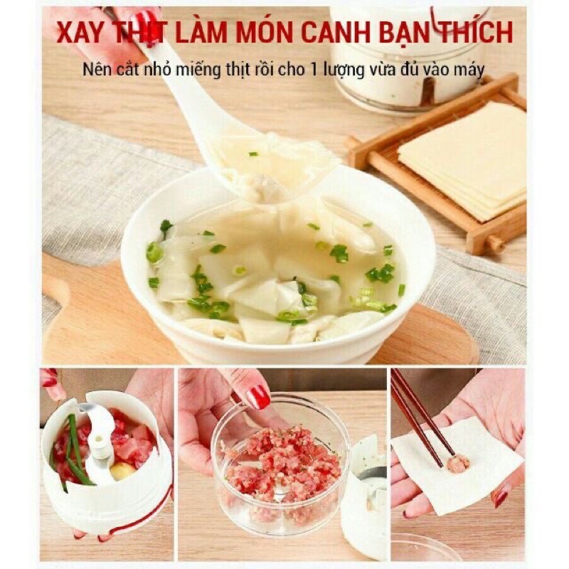 Máy xay tỏi ớt mini cầm tay - máy xay mini