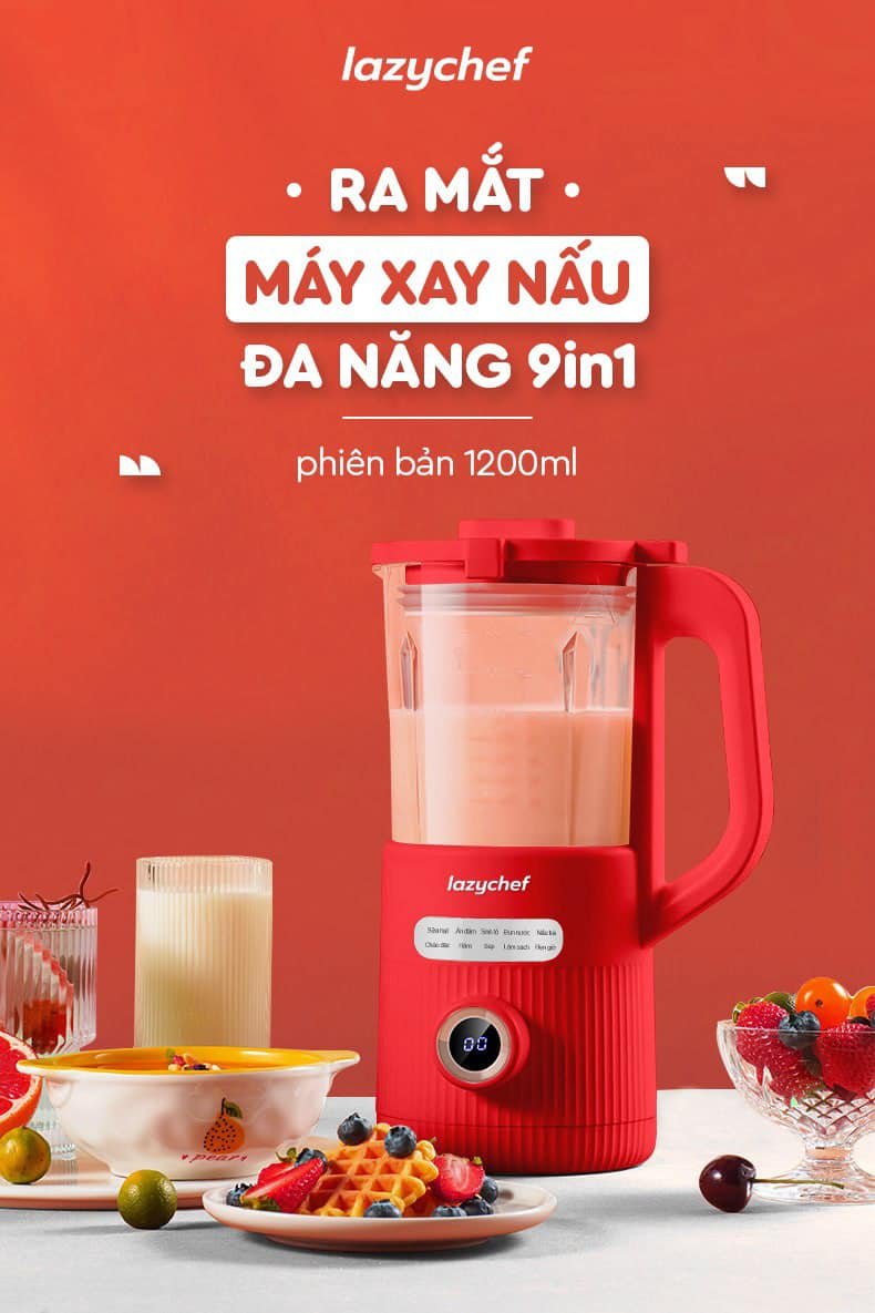 Máy xay nấu đa năng 9 in 1 Lazychef