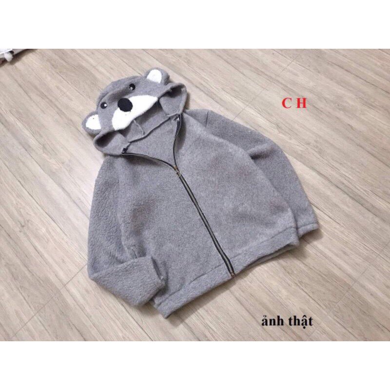 (HÓT) ÁO LÔNG MẶT GẤU SIÊU CUTE, THỜI TRANG 1993