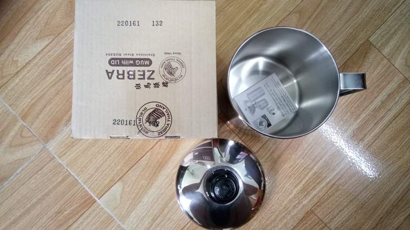 Ca nước Inox Thái Lan Zebra - Size 400ml - 2000ml