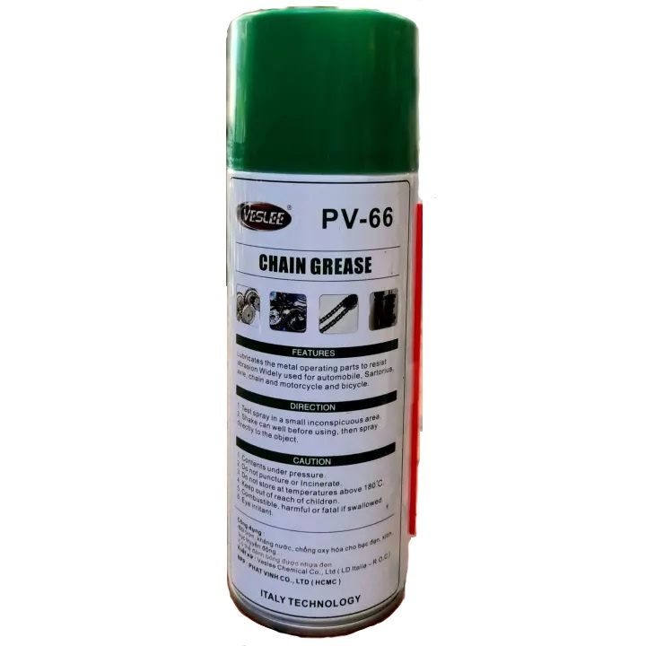 [HCM][MỠ BÔI TRƠN TRẮNG DẠNG XỊT] VESLEE CHAIN GREASE 450 ML
